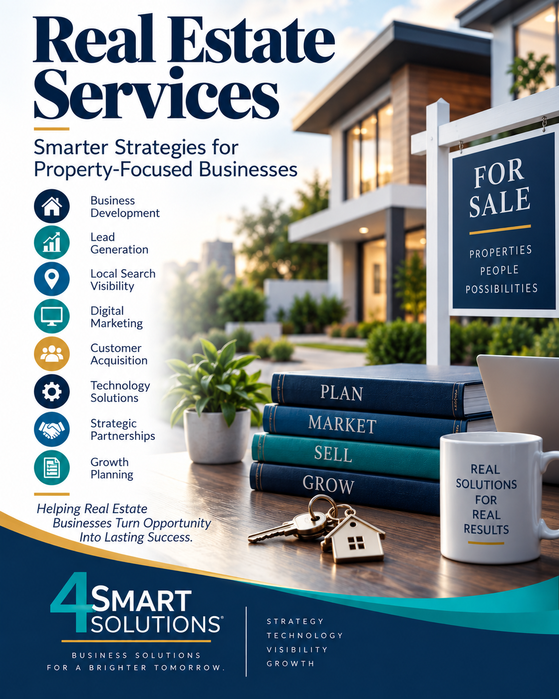 Real estate services industry business solutions from 4Smart Solutions